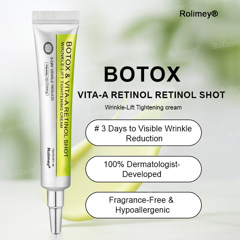 👨⚕️✅Made and shipped from the USA 🔆Rolimey® Botox & Vita-A Retinol Shot Wrinkle-Lift Tightening cream - Last Day Promotion 70% OFF ⏰