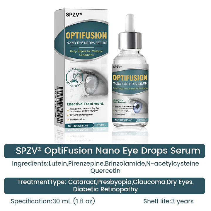 Spzv® OptiFusion Nano очен серум 👩⚕️ Нанотехнология за възстановяване на ясно зрение, без очила, без операция ⏰