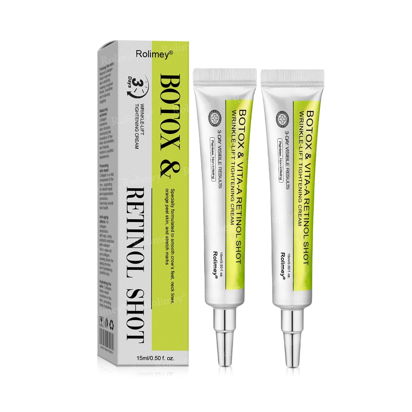 👨⚕️✅Made and shipped from the USA 🔆Rolimey® Botox & Vita-A Retinol Shot Wrinkle-Lift Tightening cream - Last Day Promotion 70% OFF ⏰